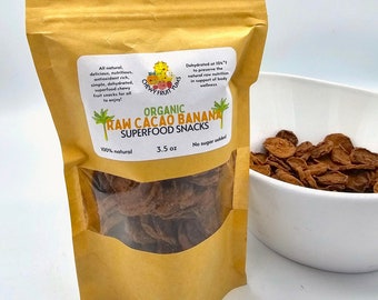 Organic Raw Cacao and Banana Superfood Snacks