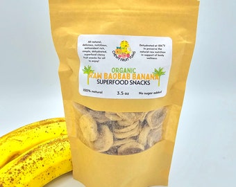 Organic Raw Baobab and Banana Superfood Snacks