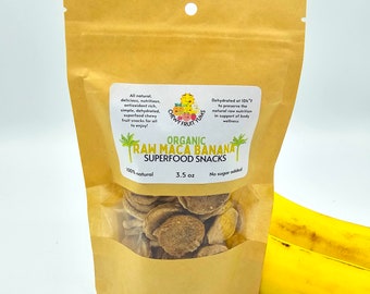 Organic Raw Maca and Banana Superfood Snacks