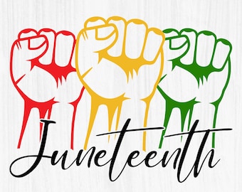 Juneteenth SVG, 1865 Juneteenth PNG, Storia Nera SVG, Pugno Svg, Ragazza Nera Svg, File Svg per Cricut, Sublimazione Png, Download digitali