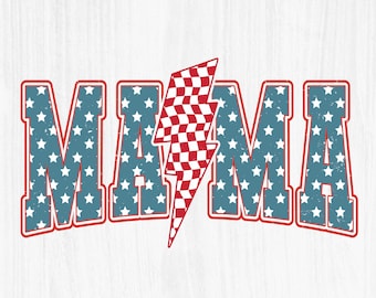 Retro American Mama Png, 4 de julio Png, 4 de julio Png, Mama Png, 4 de julio Mama Png, Bandera de EE.UU. Png, Sublimación Mama Png, Patriótico