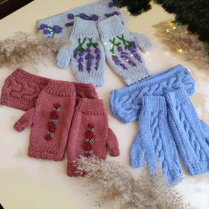 Fingerles Gloves and  Ear Warmer Headband