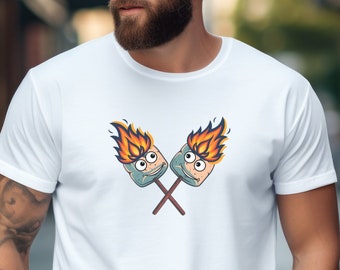 Marshmallow Roasting T-Shirt | Funny Camping Graphic Tee