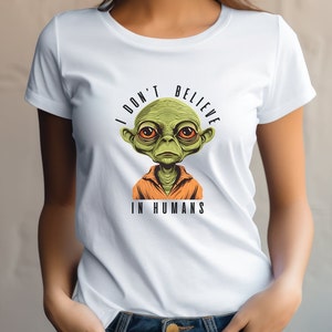 Alien T Shirt, Extraterrestrial Tee, Sci-Fi Shirt, UFO Gift, Space Lover Gift, Graphic Tee , T Shirt , gift for her , Men shirt, Women shirt