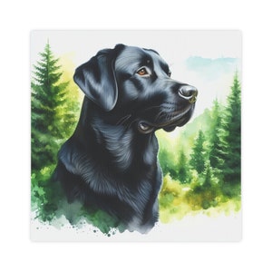 Black Lab Canvas Wall Art