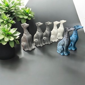 3D Printed Greyhound Figurine | Greyhound Sculpture, Statue, Sighthound, Whippet