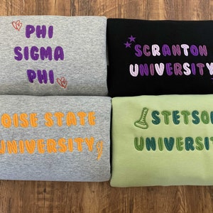 nombre de letra de burbuja personalizado, linda moda, eventos deportivos, bordado, dicho, cita personalizada, sudadera con capucha de escuela secundaria, Tex personalizado, sudadera de equipo universitario