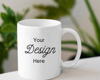 White Mug Mock up Coffee Cup Mug Mockup - Styled Stock Photo Coffee Cup Mockup JPG Digital Download