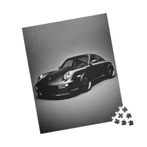Classic Porsche 911 Turbo Puzzle, Car Lover&#39;s Gift, Puzzle for Adults, Automotive Fan Gift, Porsche Collector Item