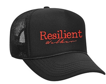 Resilient Walker Black Trucker Hat