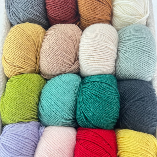 52 Color Wool Alpaca yarn, Sock yarn, Knitting wool, Natural fiber yarn, Alpaca wool yarn, Alpaca fiber, Drops Alpaca, Sport weight yarn