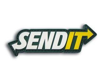 Send It PVC Morale Patch - Funny Morale, Tactical, Military Patch -Perfect for Your Tactical Military Army Gear, Backpack, Cap, Vest