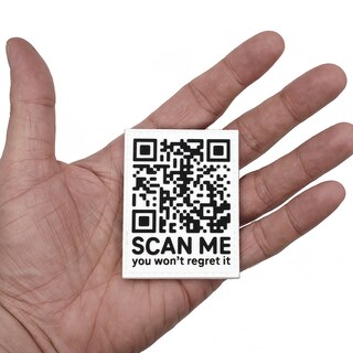 Patch Morale In PVC Con QR Code 'Scan Me' - Rick Roll - Divertente, Tattico, Per Zaino, Giacca, Attrezzatura Militare, 9,1x5,1 Cm