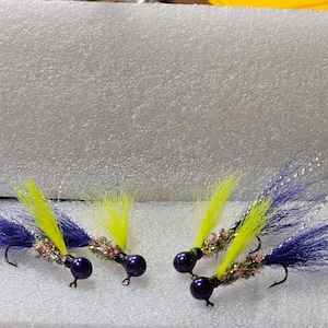 Cajun Style Dirty Tiger Crappie Jig | Hand Poured & Hand Tied Crappie Fishing Jig | Premium Quality Tackle