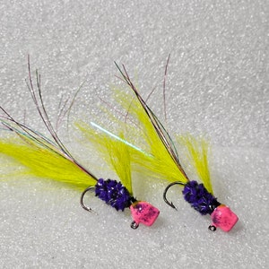 Cajun Style Bistineau Crappie Jigs - Hand Poured & Tied Fishing Lures for Freshwater Angling.