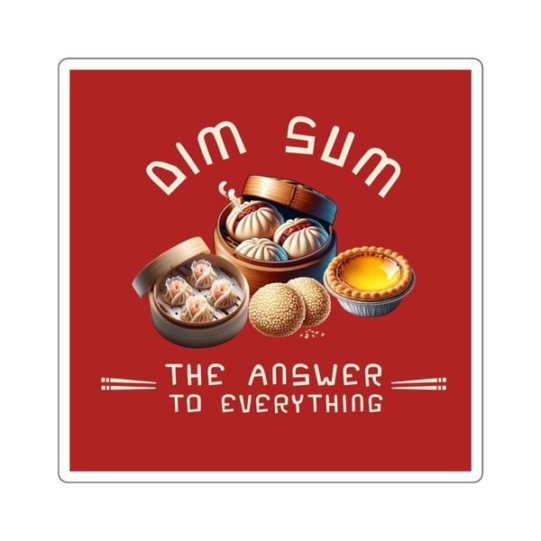 Dim Sum Sticker, Decor for Smartphone, Journal, or Laptop, Great gift for lovers of Asian Cuisine