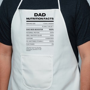 Chemise drôle de papa pour le meilleur papa de tous les temps, valeur nutritive pour cette fête des pères SVG - tasse à café personnalisée, tablier personnalisé, modèles de gobelets