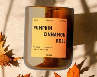 Editorial Style Candle Label, Editable Modern Candle Label, Typography & Luxury Candle Jar Sticker, Minimalist Aesthetic Branding [Citron]