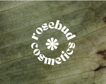 Bold Retro Logo Kit, Modern DIY Branding Template, Creative Minimalist Logo Design, Editable Brand Identity for Cosmetic & Beauty [Rosebud]