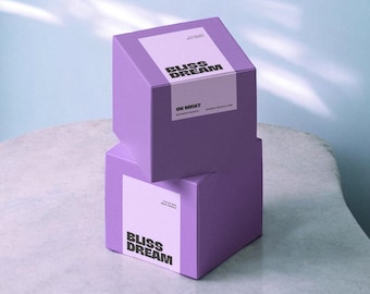 Editable Box Seal Label, Order Packaging Sticker, Box Label Template, Packaging Labels for Candle Branding, Custom Branded Packaging [Blueb]