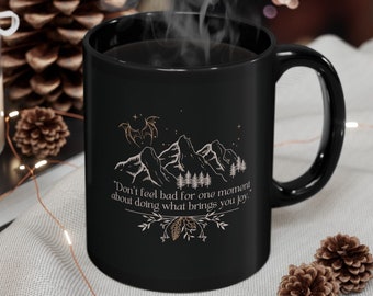 Black Rhysand Mug | Sarah J Maas Licensed Cup | Court Of Thorns And Roses | Bookish Mug | Night Court | ACOTAR Quotes Coffee Mug | ACOTAR