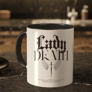 Nesta Coffee Cup, ACOTAR Mug, Nesta Archeron, Velaris Cup, Sarah J Maas Merch, Valkyrie Coffee Cup, Nessian Apparel, Lady Death Mug