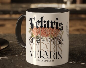 Velaris Kaffeetasse, Velaris Becher, ACOTAR Merch, City of Starlight Tasse, Sarah J Maas Merch, Buchliebhaber Geschenk, Buchbecher, Buchclub Geschenk, Bücherwurm