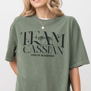 Team Cassian Shirt, ACOTAR Shirt, ACOTAR, Sarah J Maas, Book Boyfriend, Team Bat Boys, Bookish T-shirt, Night Court, Romantasy Tee, Nessian