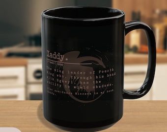 Xaddy Mug | Fourth Wing Cup | Iron Flame Coffee Cup | Fourth Wing Merch | Xaden Riorson | Basgiath Merch, Iron Flame, Rebecca Yarros