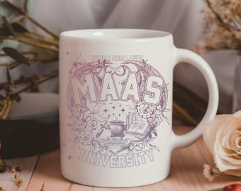 Sarah J Mass Coffee Cup, ACOTAR Series, SJM Travel Mug, Crescent City Merch, Throne of Glass Present, Velaris Mug, Book Lover Gifts
