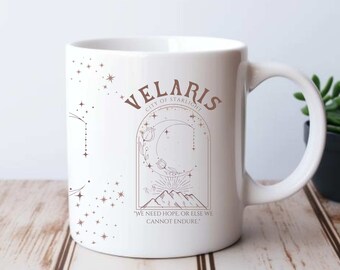 Velaris Mug, ACOTAR Cup, City of Starlight Mug, Sarah J Maas Merch, Book Lover Gift, Romantasy Apparel, Book Club Gift, Velaris Lover