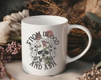 From Blood and Ash Mug, We Will Rise Merch, Jennifer Armentrout, Poppy and Hawke, The Red Pearl, FBAA T-Shirt, Dark Romance, Romantasy Cup
