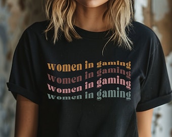Women in Gaming, Girl Gamer, Pink Controller, Fantasy Gamer, Video Game Gift, Video Game Lover, Female Gaming Shirt, E-Girl, Gamer Girl Gift