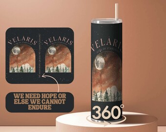 Night Court Velaris Tumbler, City Of Starlight, ACOTAR Tumbler, Night Court Travel Cup, Court of Dreams, Rhysand Quote, Sarah J Maas Merch