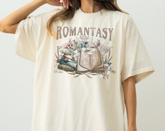 Romantasy Shirt, Romantasy Era Shirt, Cozy Reader, Girl Book Lover, Book Club T-shirt, Bookish Tee, Bookworm, Romance Lover, Fantasy Reader