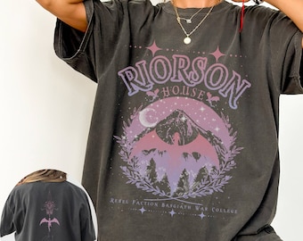 Xaden Riorson House, Basgiath War College Shirt, Fourth Wing Comfort Colors, Iron Flame Tee, Dragon Rider Merch, Rebecca Yarros Apparel,