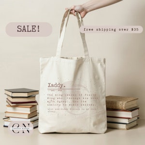 Xaddy Tote | Fourth Wing Bag | Iron Flame Tote | Fourth Wing Merch | Xaden Riorson | Basgiath | Iron Flame | Rebecca Yarros Merch | Violet