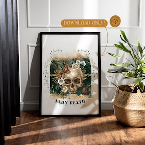 Stampa Nesta, Immagine Lady Death, Stampa digitale ACOTAR, Nesta Archeron,Velaris, Sarah J Maas Merch, Download digitale Nesta, ACOTAR JPG, Nessian
