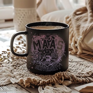 Sarah J Mass Coffee Cup, ACOTAR Series, SJM Travel Mug, Crescent City Merch, Throne of Glass Present, Velaris Mug, Book Lover Gifts