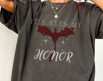 Onyx Storm Comfort Colors Shirt, Fourth Wing Quote Tee, Liam Mairi Gift, It Has Been My Honor Shirt, Fantasy Fan Shirt, Iron Flame, Bookish