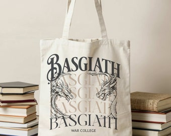 Basgiath War College Tote, Fourth Wing Bag, Romantasy Merch, Rebecca Yarros, Fantasy Bag, Iron Flame, Xaden Riorson, Violet Shirt, Basgiath