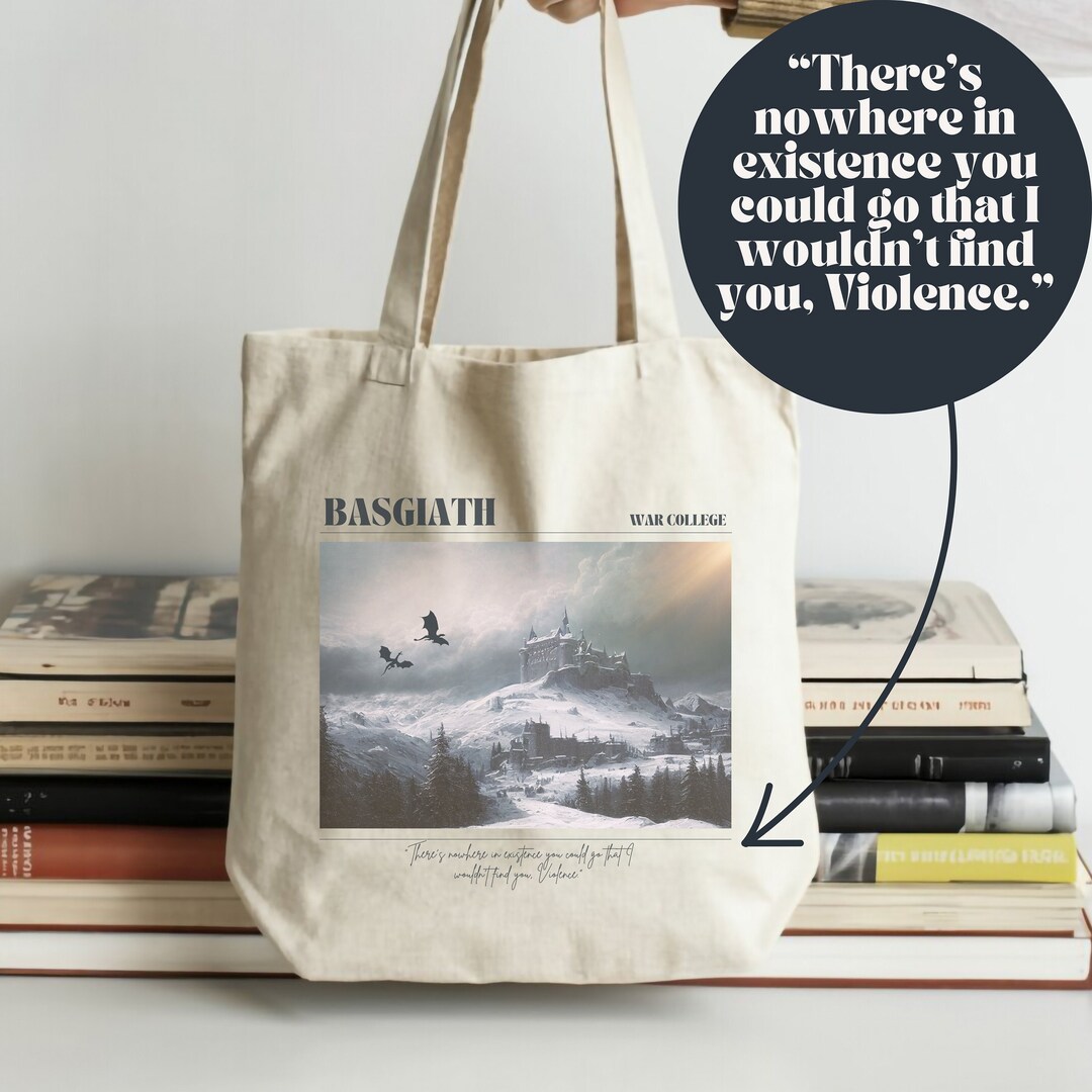 Borsa Tote Ispirata A Basgiath War College - Impermeabile, In Poliestere, Per Libri E Oggetti Quotidiani - 2