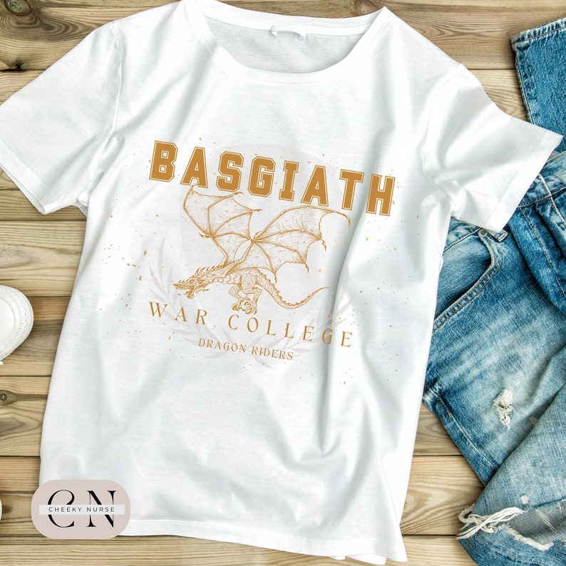 Basgiath War College Shirt, Fourth Wing, Iron Flame Tee, Dragon Rider, Rebecca Yarros, Riders Quadrant, Basgiath Merch, Fantasy Reader Gift, dragon rider,dragon rider shirt,fantasy reader gift,fourth wing,gifts for readers,romantasy,xaden riorson