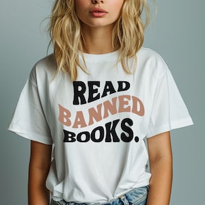Read Banned Books | Support Libraries | Im With The Banned | Librarian Tee | I Read Ban Books Gift | Social Justice Shirt | Bookish