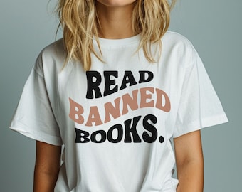 Read Banned Books | Support Libraries | Im With The Banned | Librarian Tee | I Read Ban Books Gift | Social Justice Shirt | Bookish