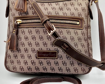 DOONEY, BOURKE, Handbag, Authentic, Brown Logo, Cross-body Bag, Messenger,
