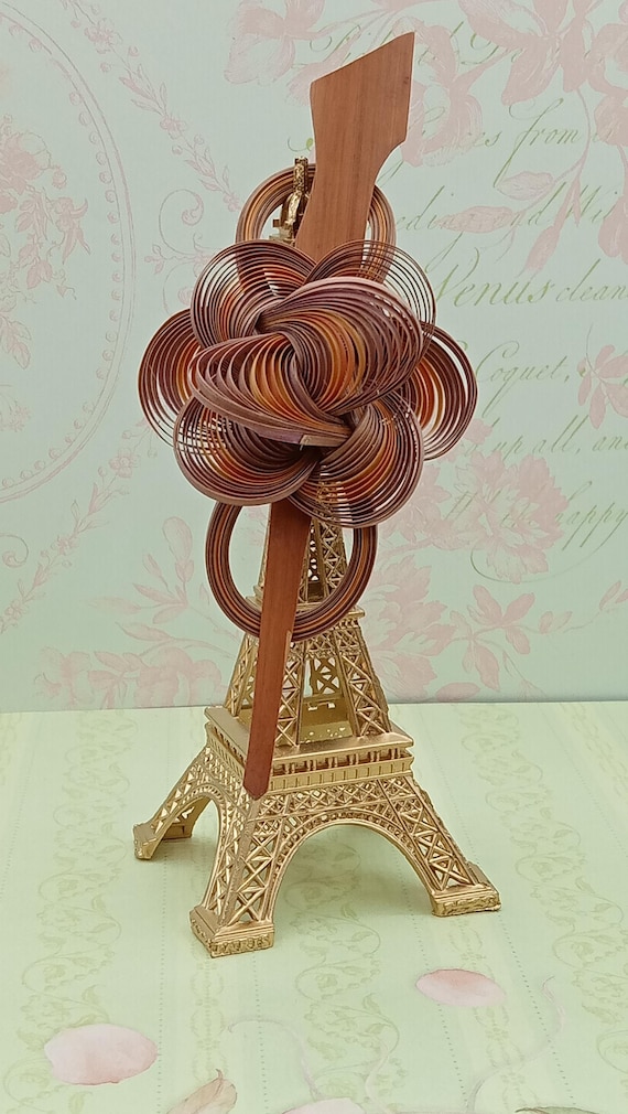 Vintage Swirl Fiber Hair Pin, Quilling Style