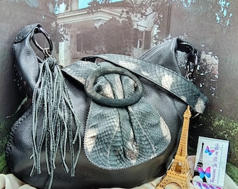 CARLOS FALCHI, CHI, Handbag, Fall, Leather,