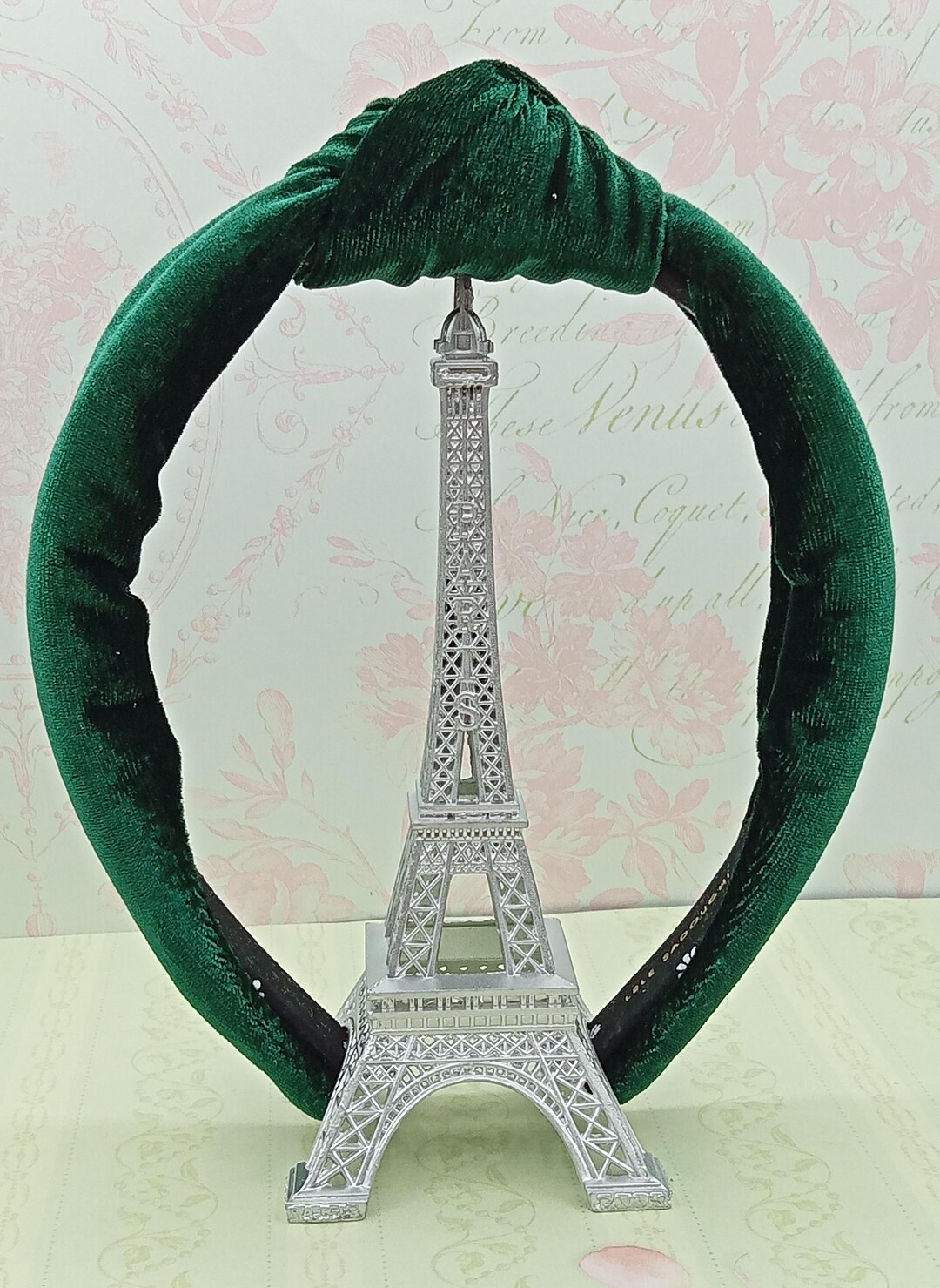 LELE SADOUGHI, Green, Velvet, Headband, Engagement, Hair  display picture 2