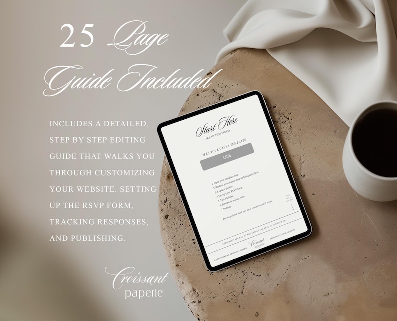 We Can Bearly Wait Baby Shower Website Template with RSVP, Editable Canva Website, Teddy Bear Invite, Digital Invitation